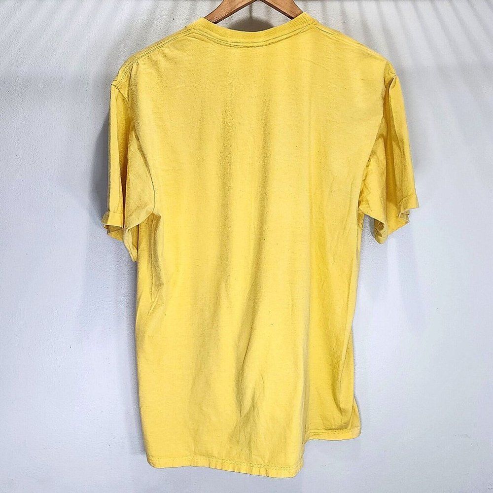 Air Waves Beach Sunset 1987 Single Stitch USA Shirt Yellow Vintage Men Size XL - Picture 5 of 6